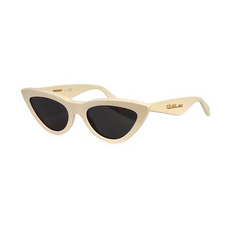 celine cat-eye sunglasses white|celine ivory cat eye sunglasses.